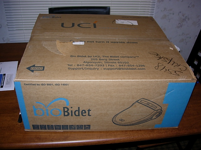 Another Picture of the Bio Bidet BB-800 Box